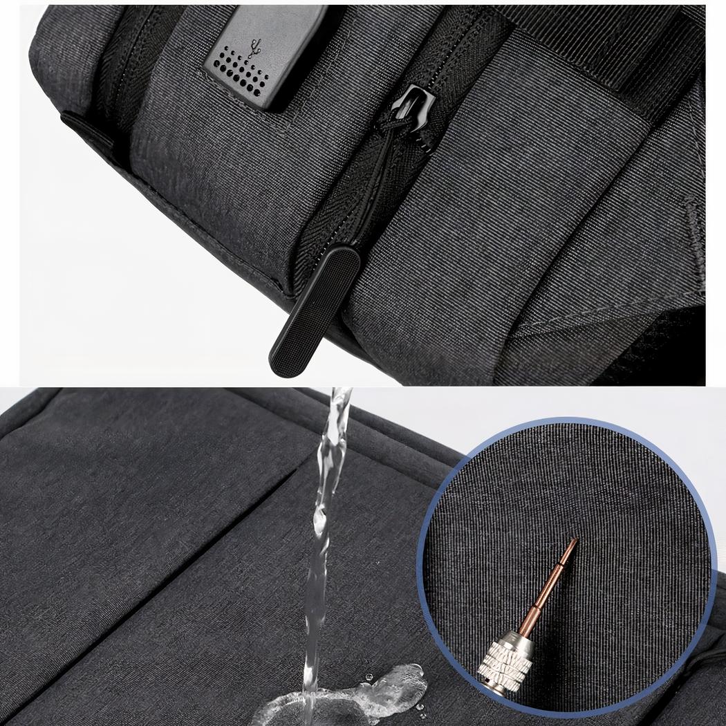 Mochila ergonómica de gran capacidad, negra - Imagen 3