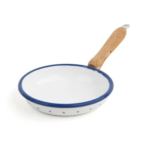SARTÉN ESMALTADA CON ASA DE MADERA