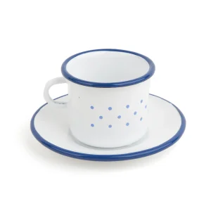 TAZA Y PLATILLO BLANCOS